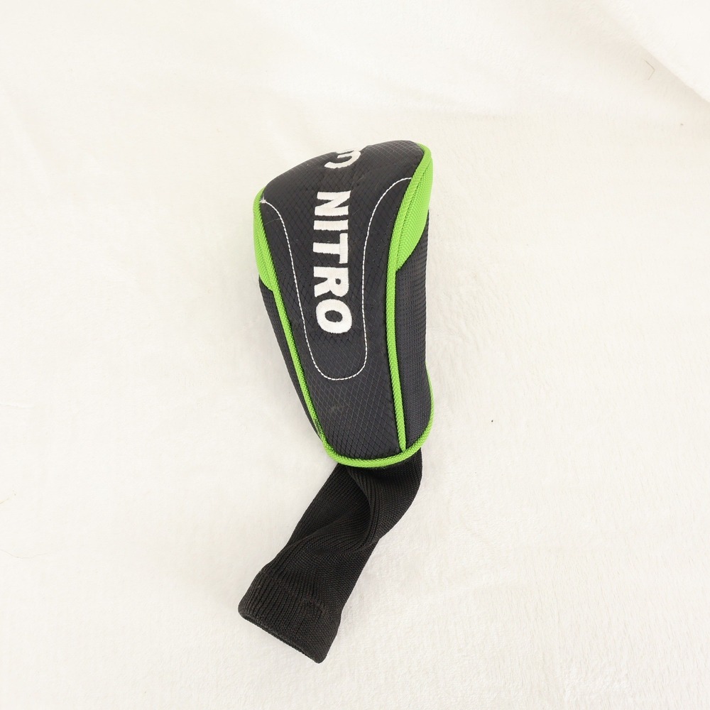 Nitro Golf 3 Fairway Wood Headcover Black Neon Green Knit Sock Trim